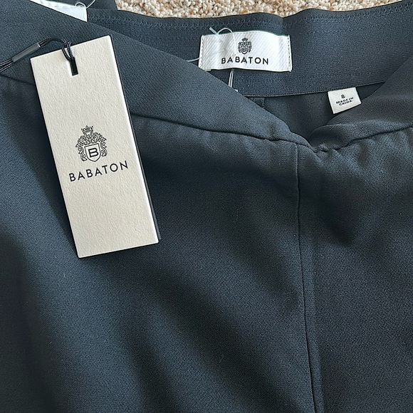 Babaton Aritzia NWT Serra Black Noir High Rise Slim Leg Dress Pants *Sz 8* 🌺🌺 - Picture 8 of 9